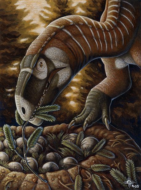 Plateosaurus pesällään